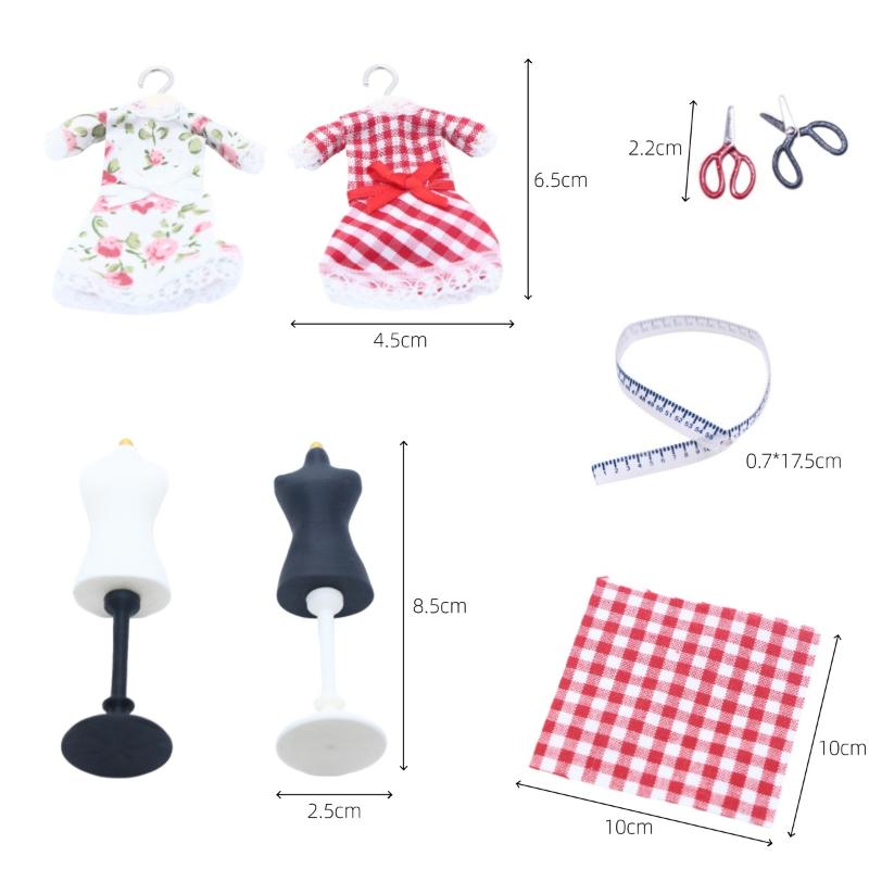 Dress Form Mannequin - 핫세일-1세트 1/12 스케일 인형의 집 미니어처