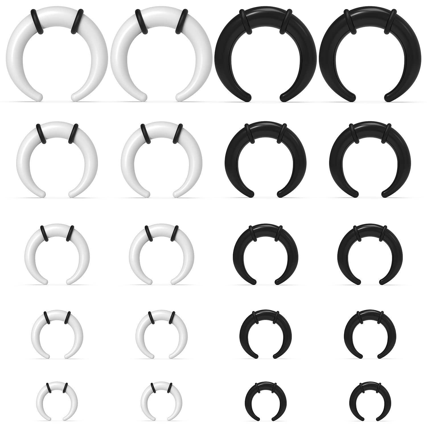 Seam Gauge Metal - 대형 Septum 링 14G 12G 8G