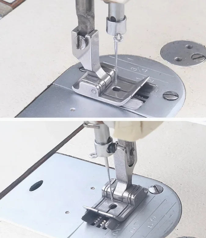 더블 스톱 센터 심 프레서 풋 좌우 트리밍 나이프 플랫 - Textile Sewing Machines 리뷰 및 가격