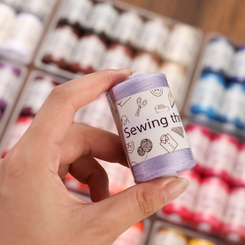 다색 재봉실 세트, 가정용 재봉틀에 적합한 내구성 있는 - Sewing Thread Production 리뷰 및 가격