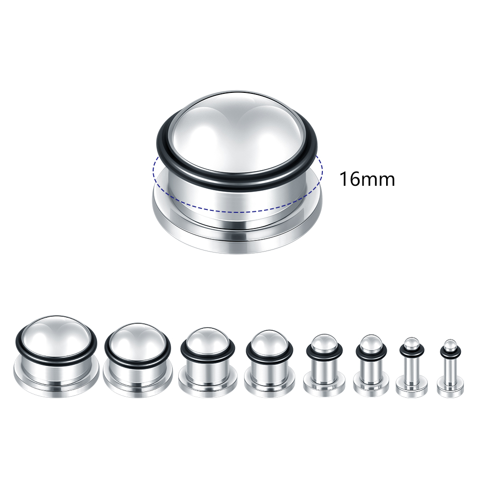 1 쌍 스테인레스 스틸 귀 터널 귀걸이 플러그 게이지  - Seam Gauge Metal 리뷰 및 가격