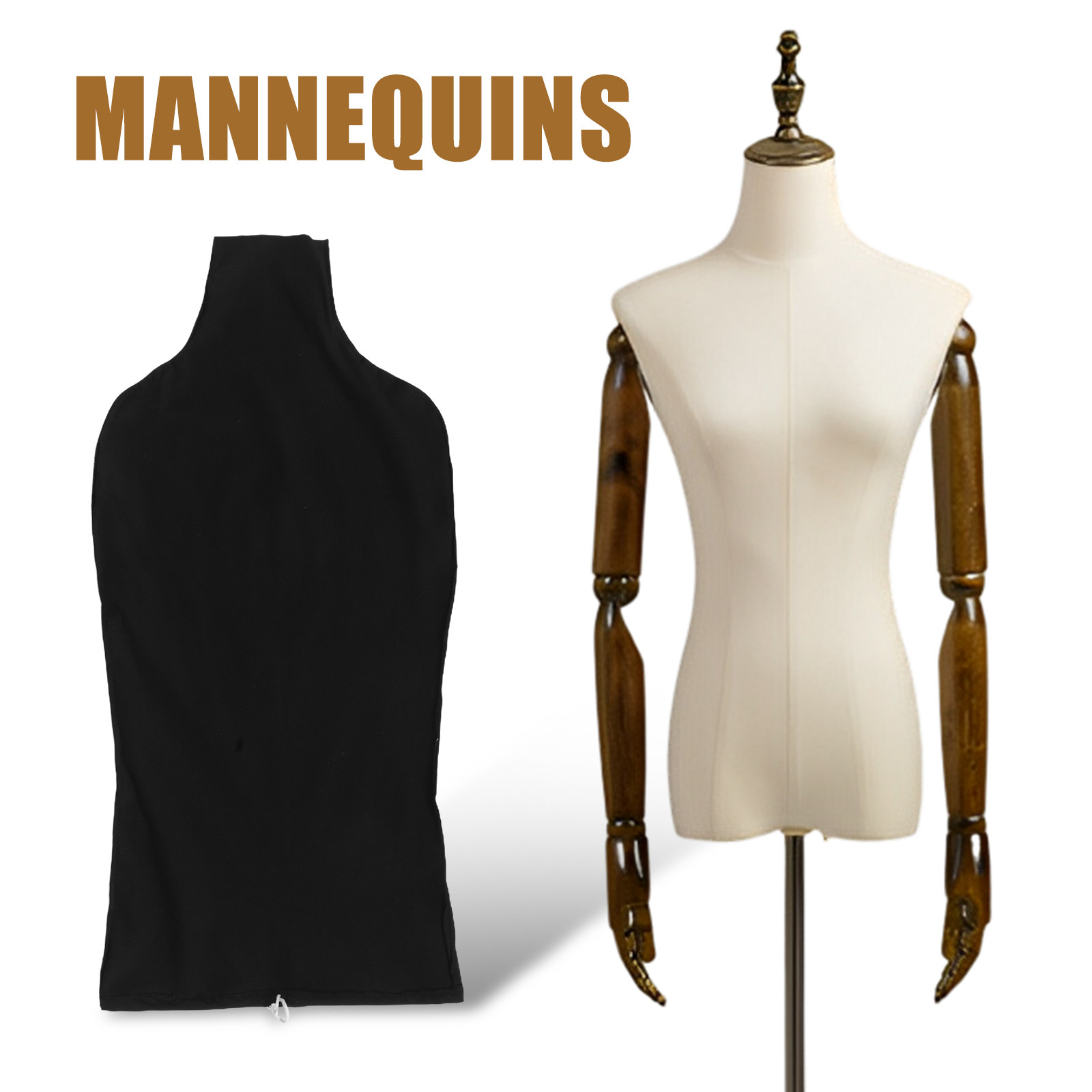 2개 세트 드레스폼 커버, 블랙/화이트, 마네킹 의류  - Dress Form Mannequin 리뷰 및 가격