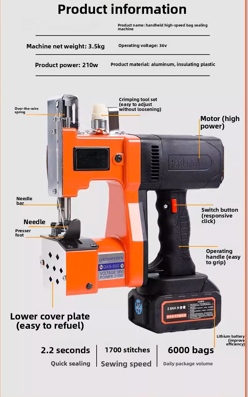 GK9-370 휴대용 듀얼 전기 리튬 배터리 재봉틀 직 - Sewing Machine In Textile Industry 리뷰 및 가격