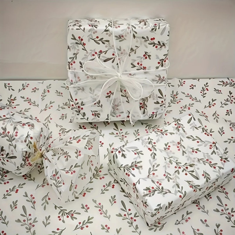 30개/10개 홀리, 베리 얇은 종이, 왁스 코팅 선물 - Pattern Tissue Paper 리뷰 및 가격