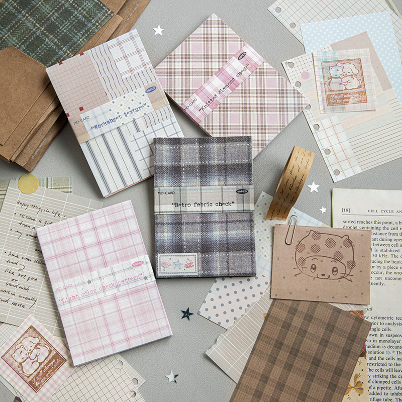 50개 크리에이티브 플래드 데코 스크랩북 빈티지 소재  - Pattern Tissue Paper 리뷰 및 가격