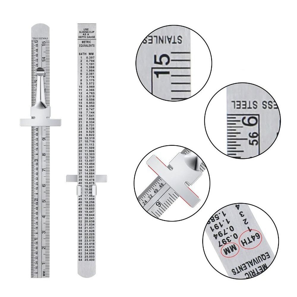 분리형 클립 스테인레스 스틸 자 정확한 눈금 정밀 측정 - Seam Gauge Metal 리뷰 및 가격