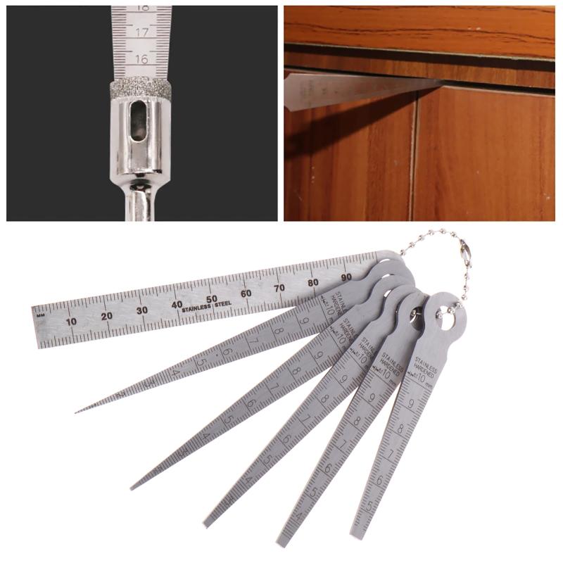 6종 페이러 게이지, 테이퍼 게이지, 스테인리스 스틸  - Seam Gauge Metal 리뷰 및 가격