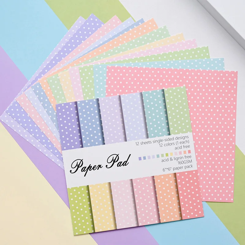 12장 6인치X6인치 도트 그리드 패턴 공예용 종이 수 - Pattern Tissue Paper 리뷰 및 가격