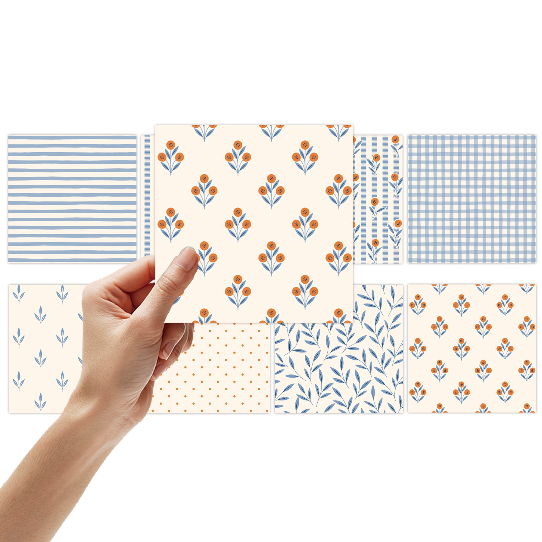 8 장 신선한 격자 무늬 스크랩북 용지 DIY 공예 배 - Pattern Tissue Paper 리뷰 및 가격