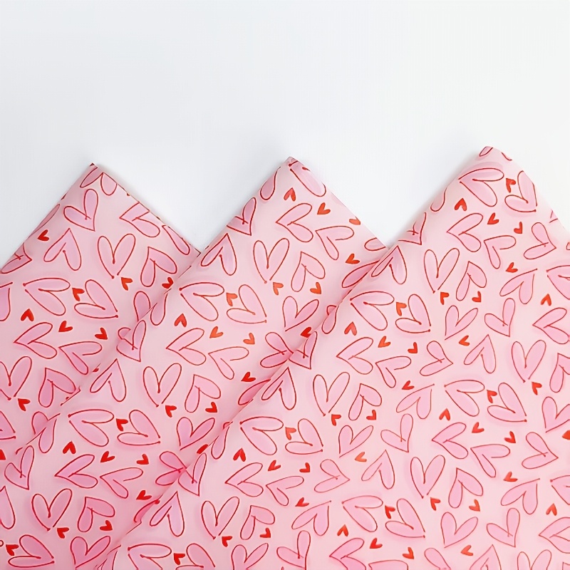 50장 밝은 핑크색 하트 티슈 포장지 & 하트 패턴 - - Pattern Tissue Paper 리뷰 및 가격