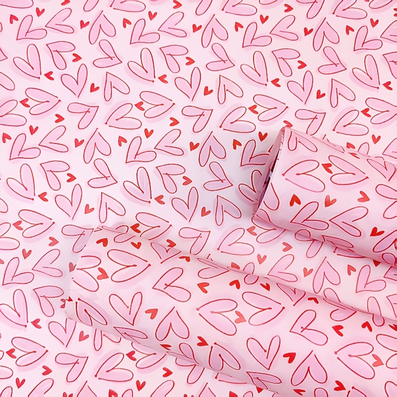 50장 밝은 핑크색 하트 티슈 포장지 & 하트 패턴 - - Pattern Tissue Paper 리뷰 및 가격