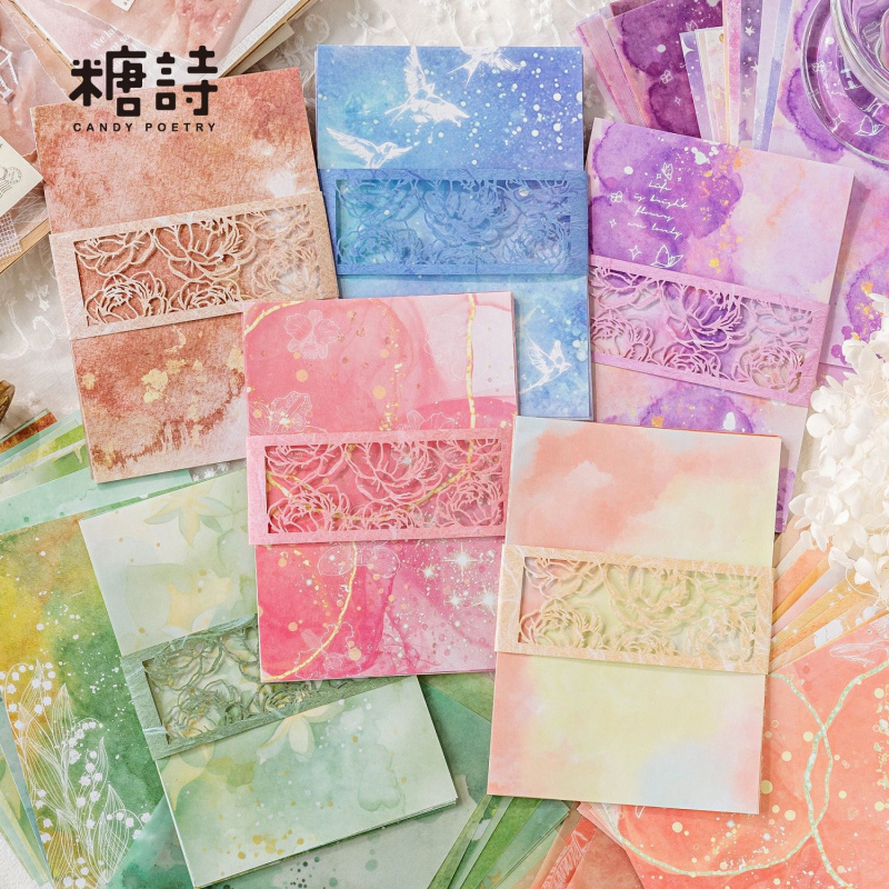 20개/세트 빈티지 컬러풀 옴브레 장식용 종이, 핸드메 - Pattern Tissue Paper 리뷰 및 가격