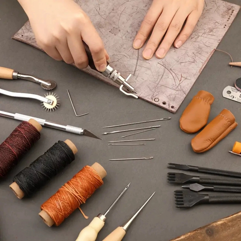 신발 가죽 바느질 키트 (손바늘, 실 포함), 가죽 공 - Sewing Thread Production 리뷰 및 가격