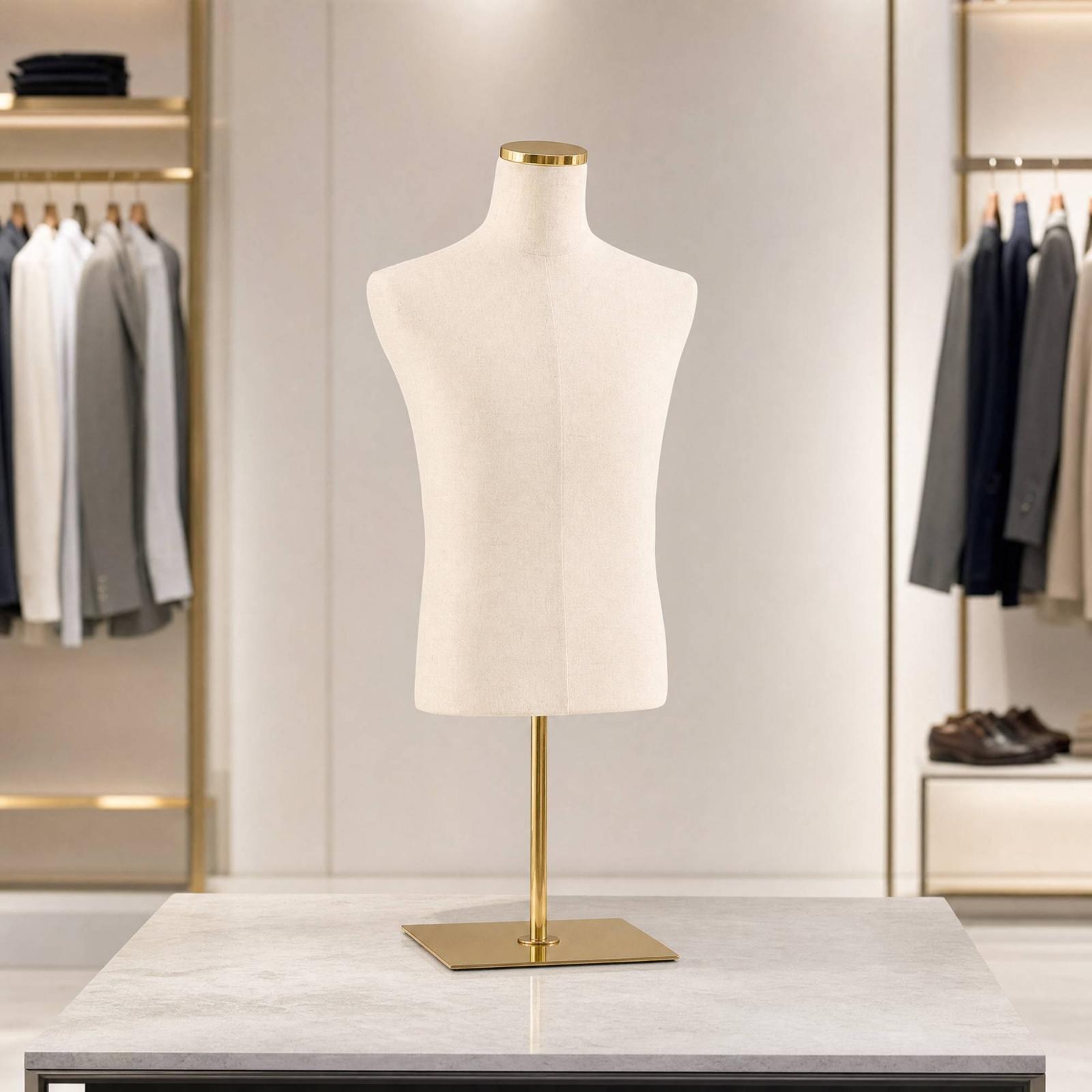 남성 반신 마네킹, 직물로 덮인 남성복 디스플레이 토르 - Dress Form Mannequin 리뷰 및 가격