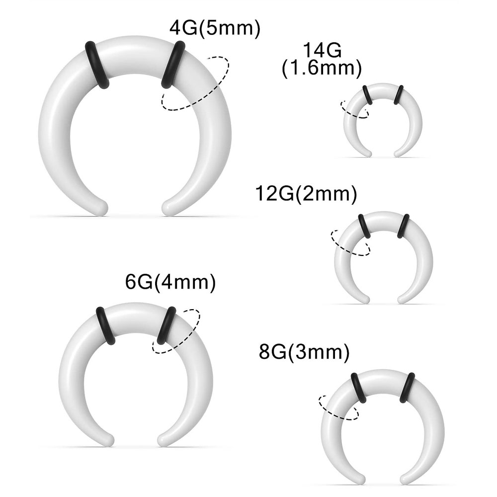 대형 Septum 링 14G 12G 8G 6G 4G 아 - Seam Gauge Metal 리뷰 및 가격